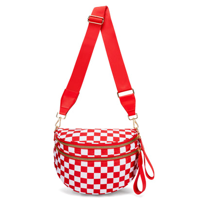 👜Women's Stylish Vintage Plaid Large-Capacity Crossbody Bag👜