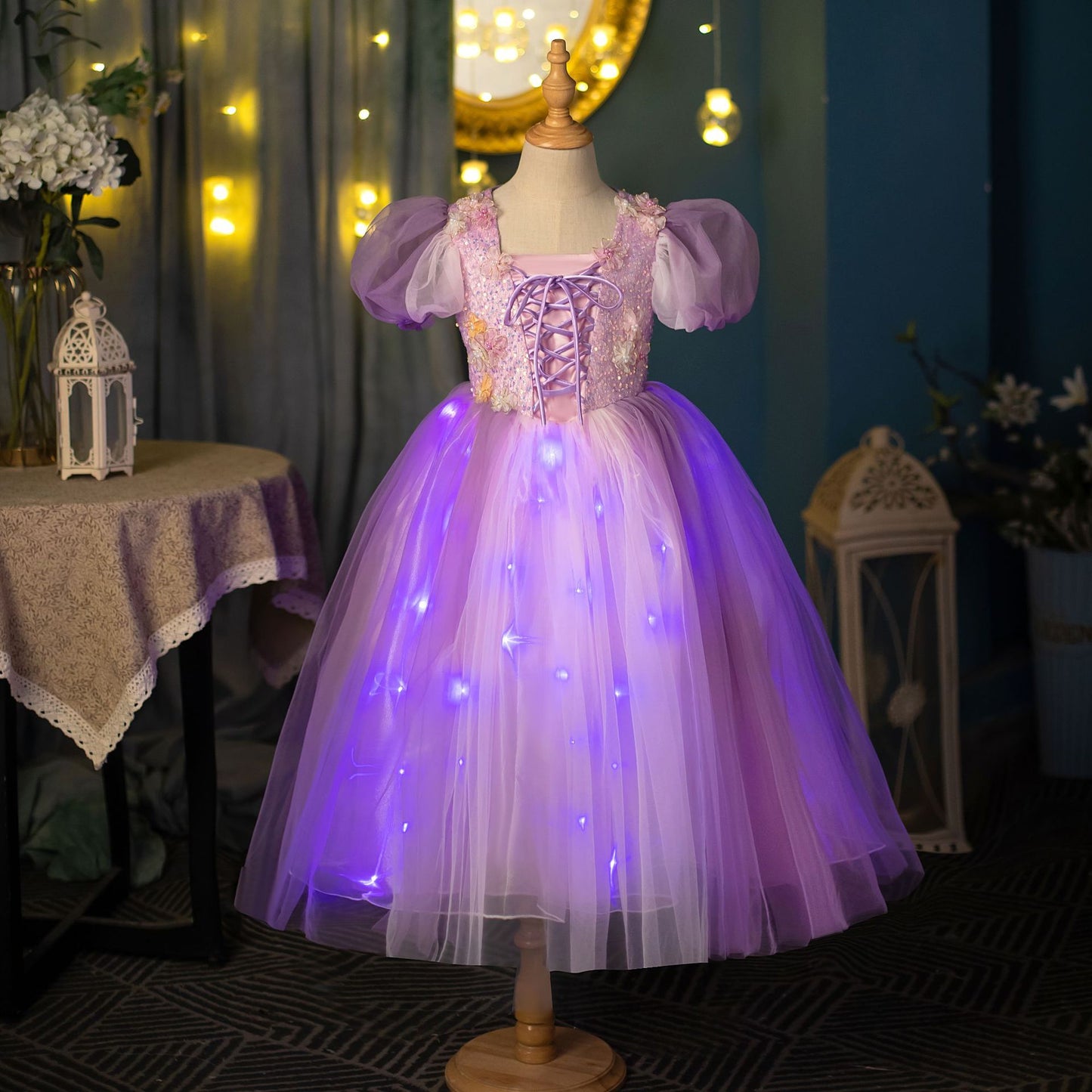 Magical Light-Up Princess Twirl Dress