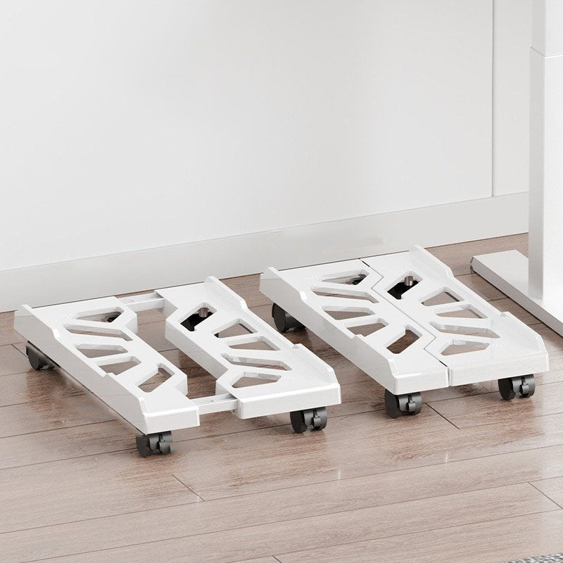 Adjustable mobile computer stand with locking casters, 80 lbs load capacity