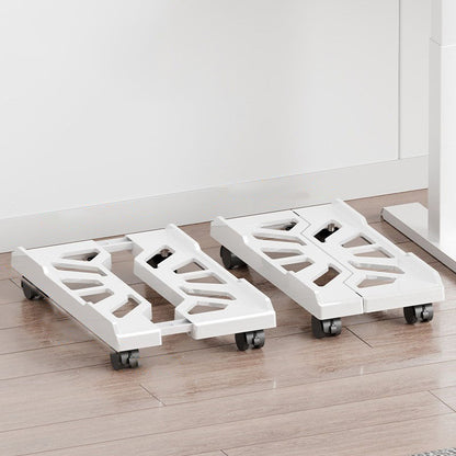 Adjustable mobile computer stand with locking casters, 80 lbs load capacity