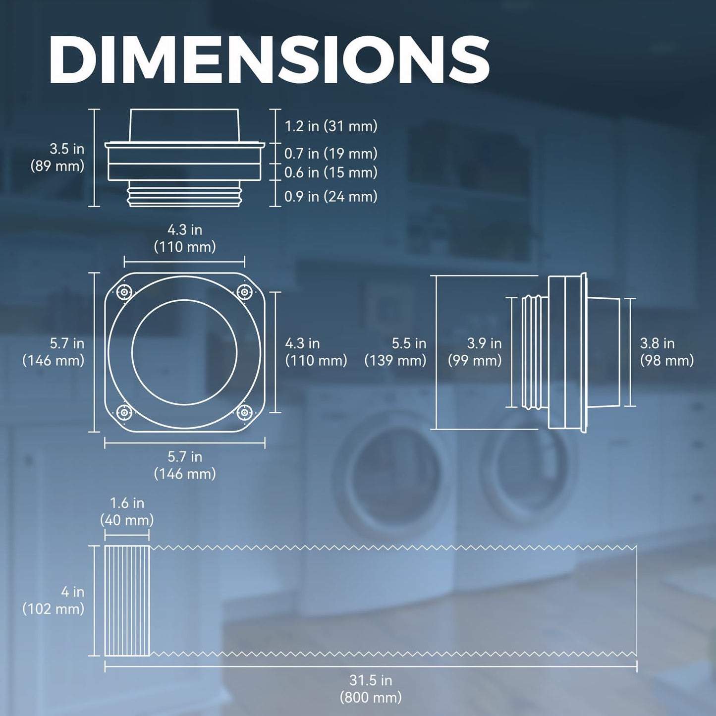 Magnetic Dryer Vent Connector – Quick Connect, Tight Seal