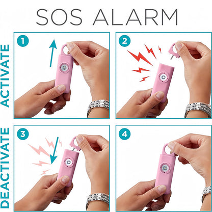 Personal Safety Alarm – 130dB Siren & LED Light for Women’s Self-Defense