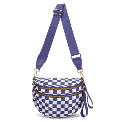 👜Women's Stylish Vintage Plaid Large-Capacity Crossbody Bag👜