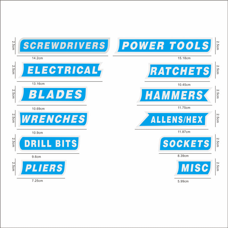 3D Magnetic Toolbox Labels — Organize Your Tools Without Sticky Mess