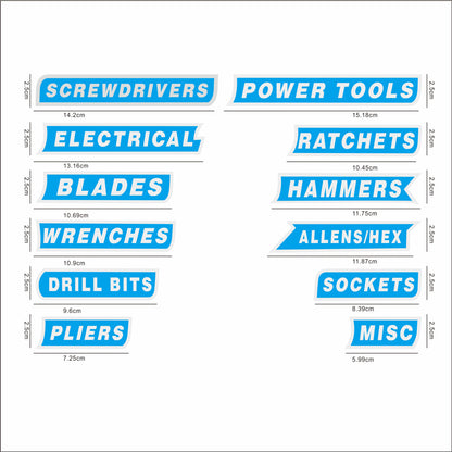 3D Magnetic Toolbox Labels — Organize Your Tools Without Sticky Mess