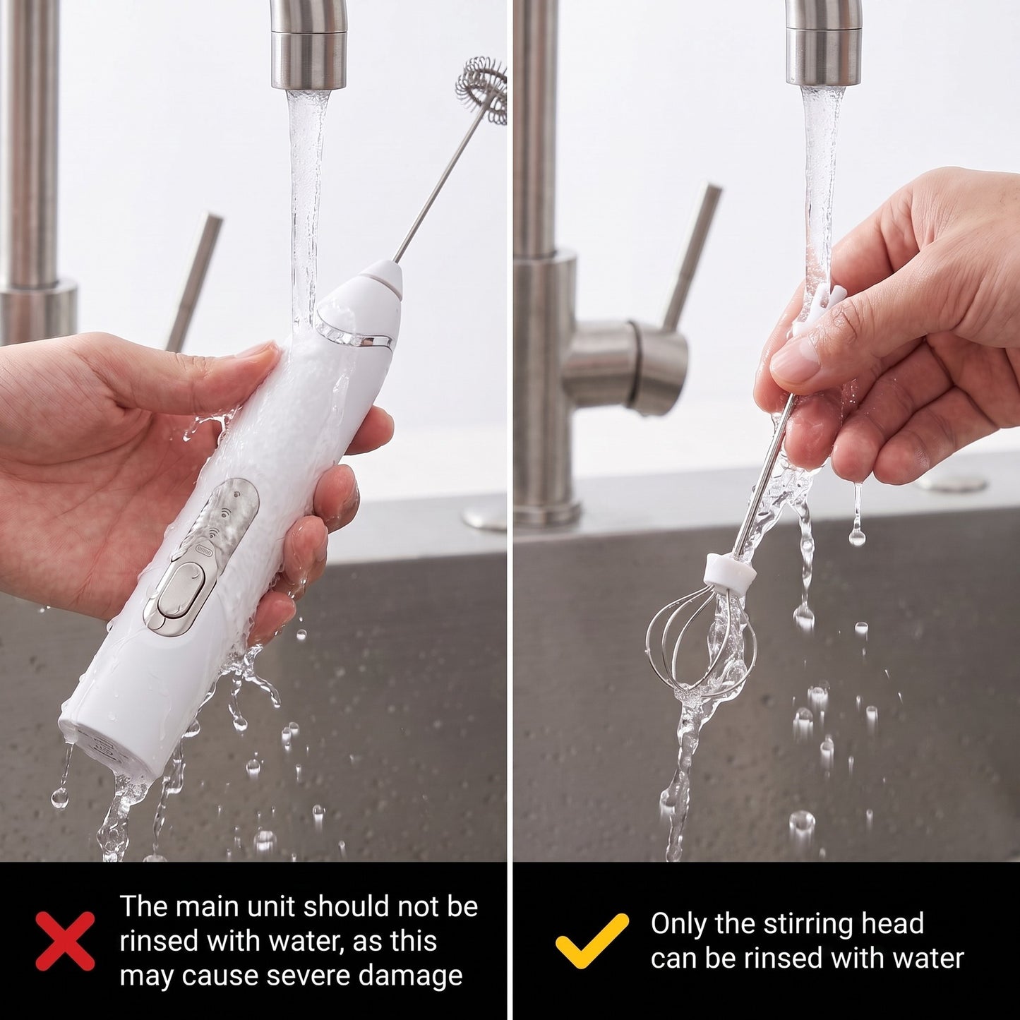 3-Speed Rechargeable Milk Frother - Handheld Cordless Coffee Foam Maker & Whisk