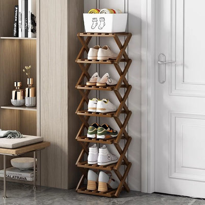 Foldable Bamboo Corner Organizer: Instant Clutter-Free Space in Seconds