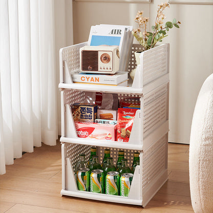 Foldable Drawer-Style Wardrobe Storage Box – Stackable Clothing & Closet Organizer
