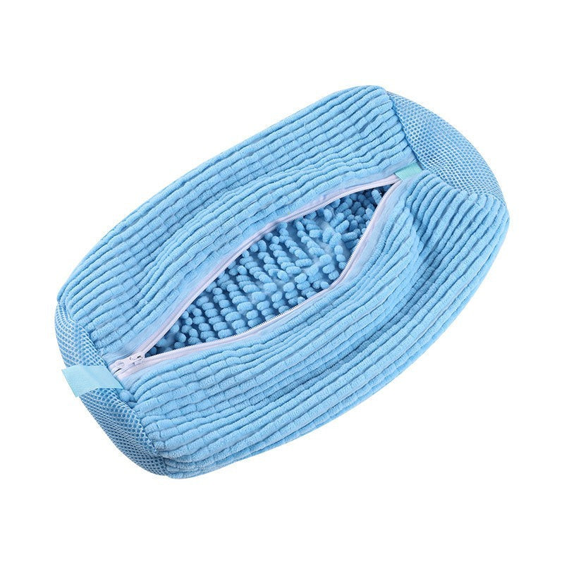 360° Chenille Sneaker Wash Bag — Stop Washing Machine Damage & Shoe Warping