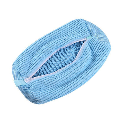 360° Chenille Sneaker Wash Bag — Stop Washing Machine Damage & Shoe Warping