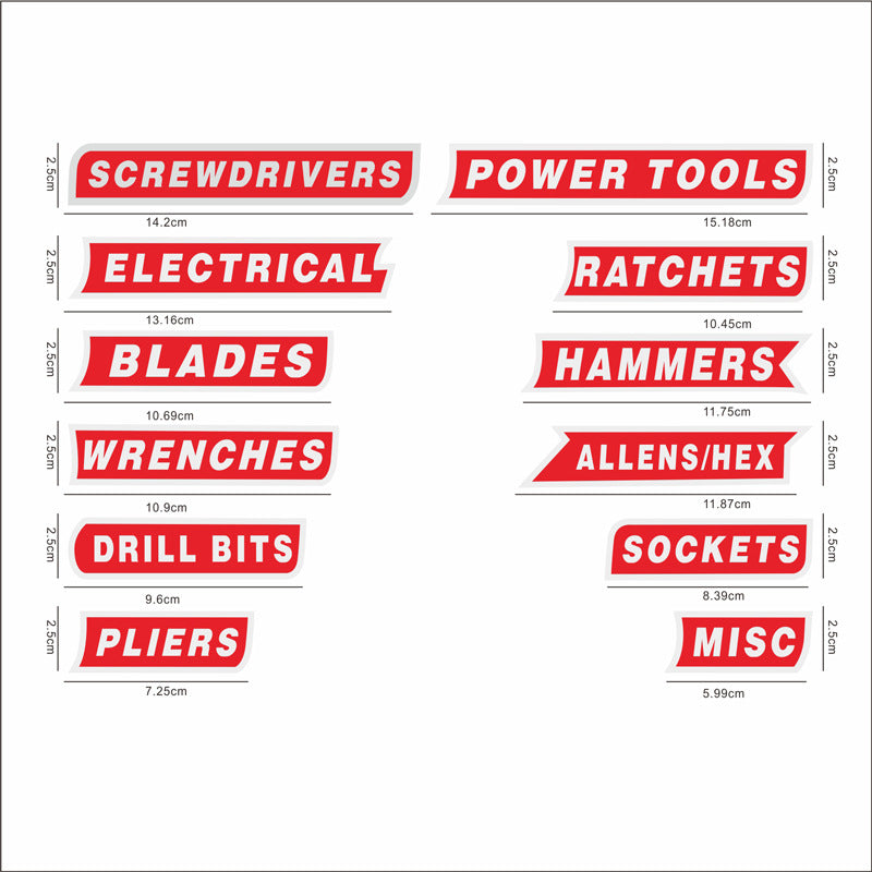 3D Magnetic Toolbox Labels — Organize Your Tools Without Sticky Mess