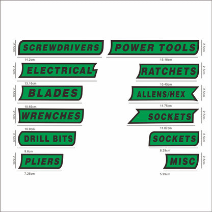 3D Magnetic Toolbox Labels — Organize Your Tools Without Sticky Mess