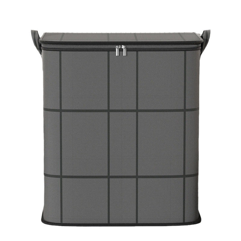 Spacious Moving Fabric Storage Bin – Zippered Organizer for Quilts