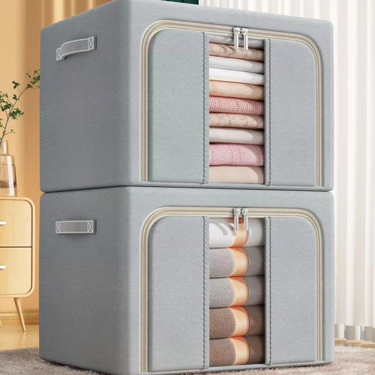 🏠Home Organizer Foldable Storage Box /Clothes Organizer/Stackable Storage Box 24L/66L/100L🏠