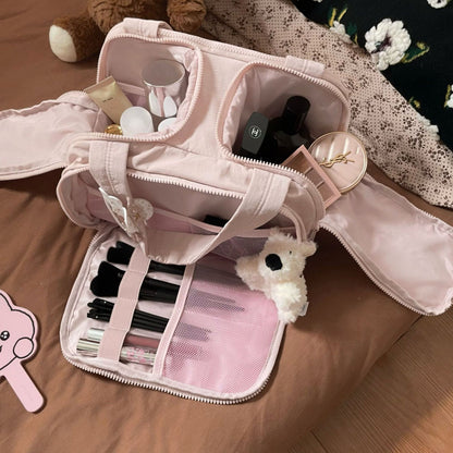 Large Capacity Double-Open Cosmetic Bag