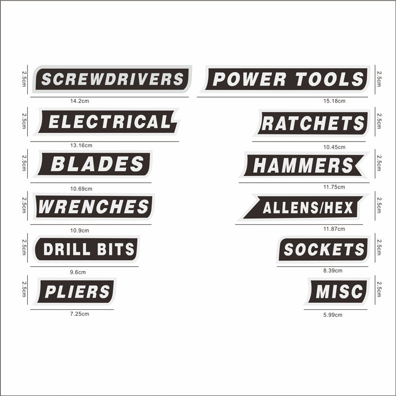 3D Magnetic Toolbox Labels — Organize Your Tools Without Sticky Mess