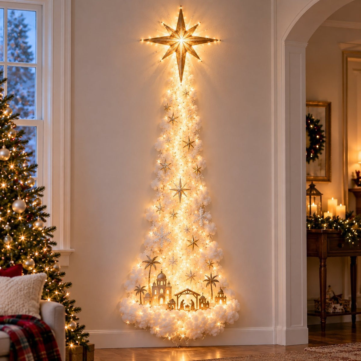 Christmas Magic Trail Wall Light – Turn Walls Into Holiday Wonder