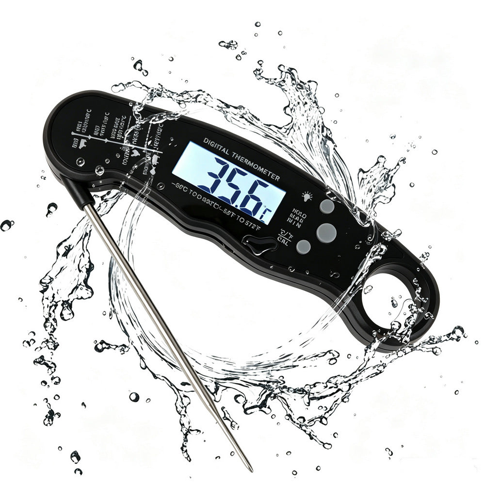 Instant-Read Digital Meat Thermometer – 1–2s Fast, IP67 Waterproof