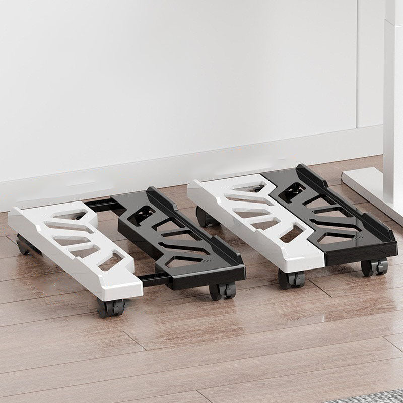 Adjustable mobile computer stand with locking casters, 80 lbs load capacity