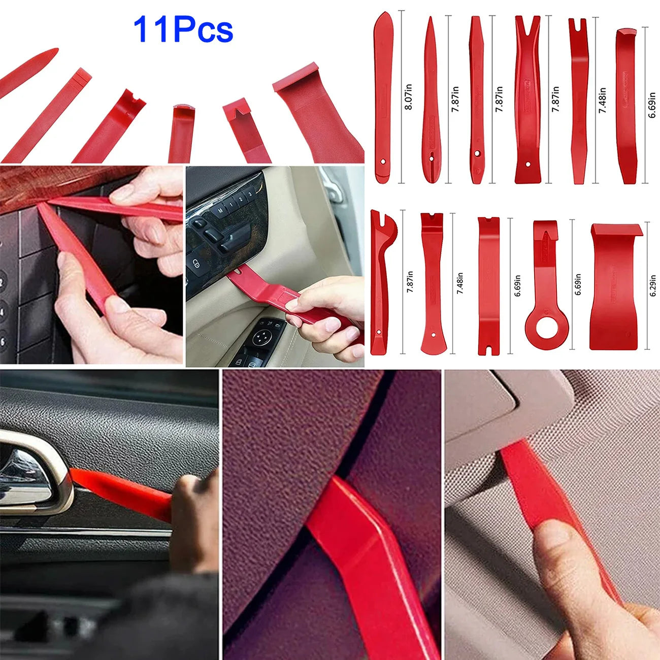 Damage-Free Auto Dent Repair & Precision Trim Pry Tool Kit