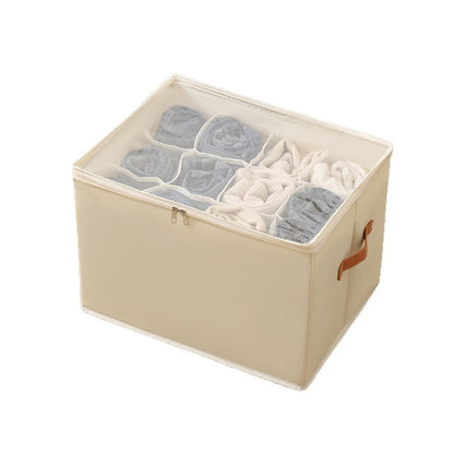 Heavy-Duty Foldable Shoe & Closet Organizer Box with Adjustable Dividers