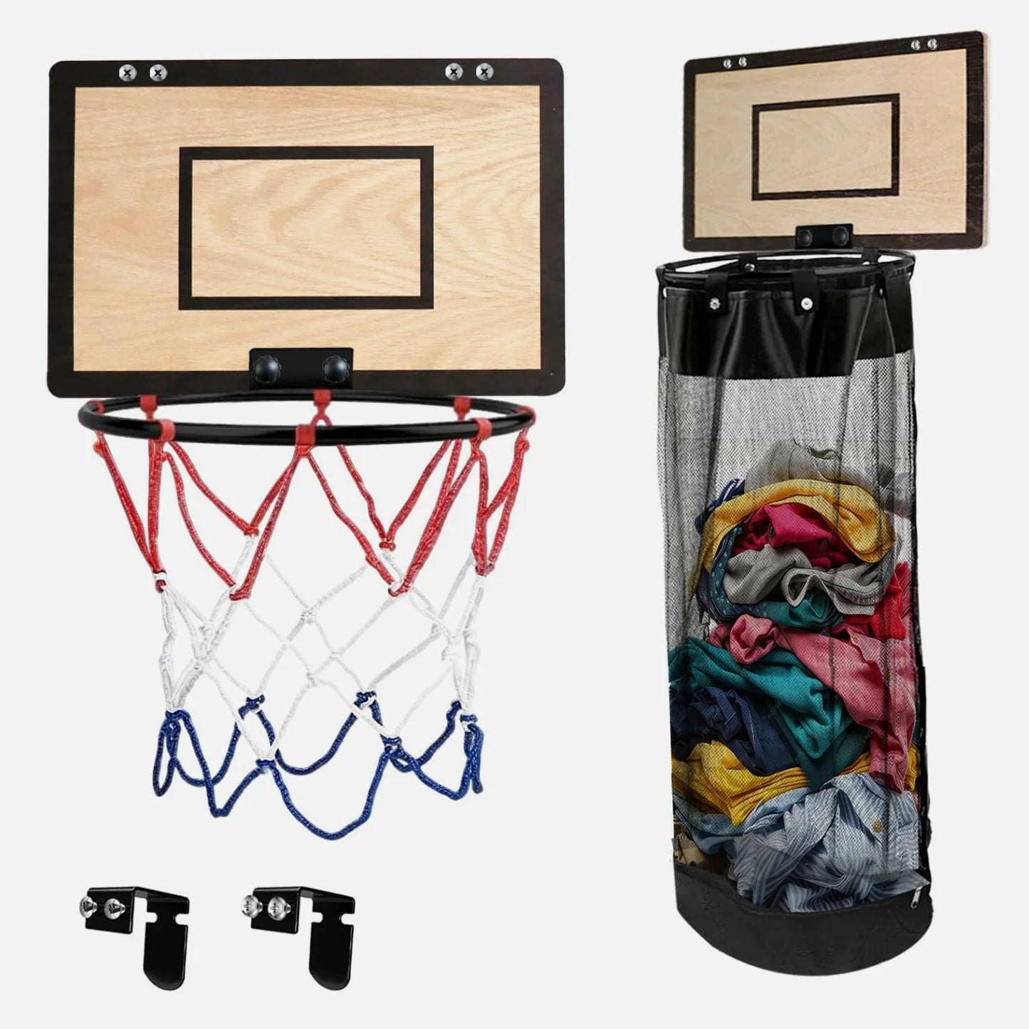 Over the Door Basketball Laundry Basket