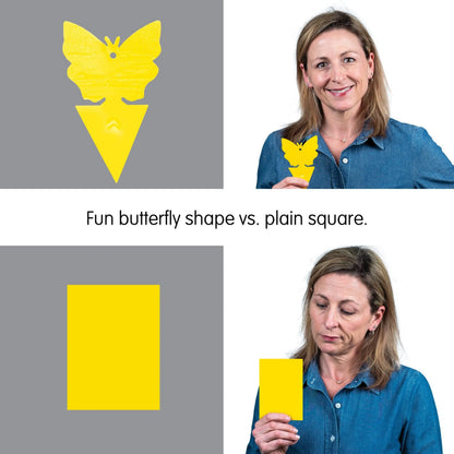 Heavy-Duty Sticky Bug Traps – Non-Toxic Double-Sided Plant Fly Catcher for Indoor & Outdoor Garden Pests