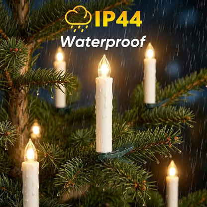 🕯️Battery-Powered Flameless Clip-On Christmas Candle Lights with Remote & Timer🕯️
