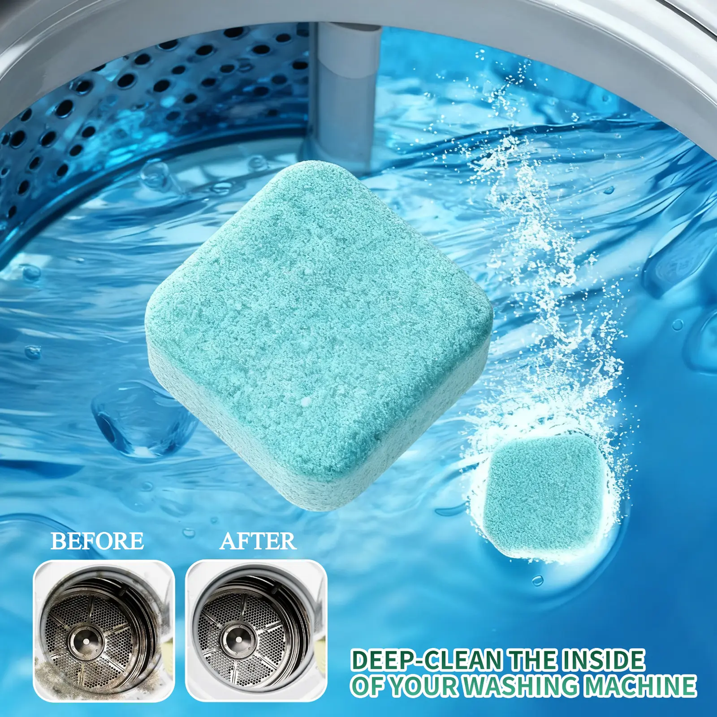 Washing machine deep cleaning tablets – neutralize various odors