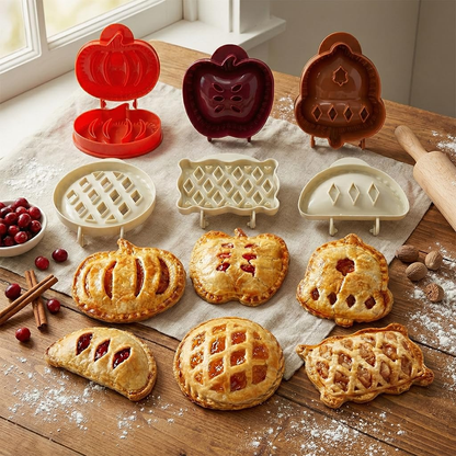 6 Pack Hand Pie Molds – Dough Presser for Mini Pocket Pies Baking