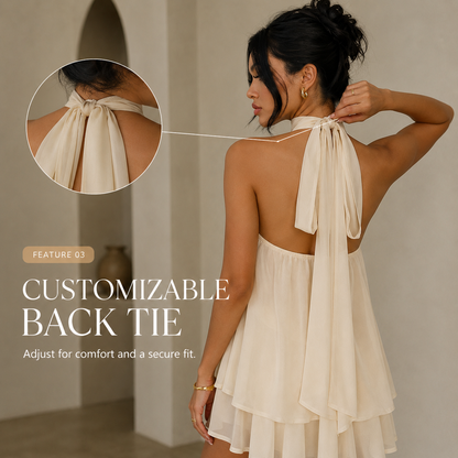 Backless Halter Casual Jumpsuit
