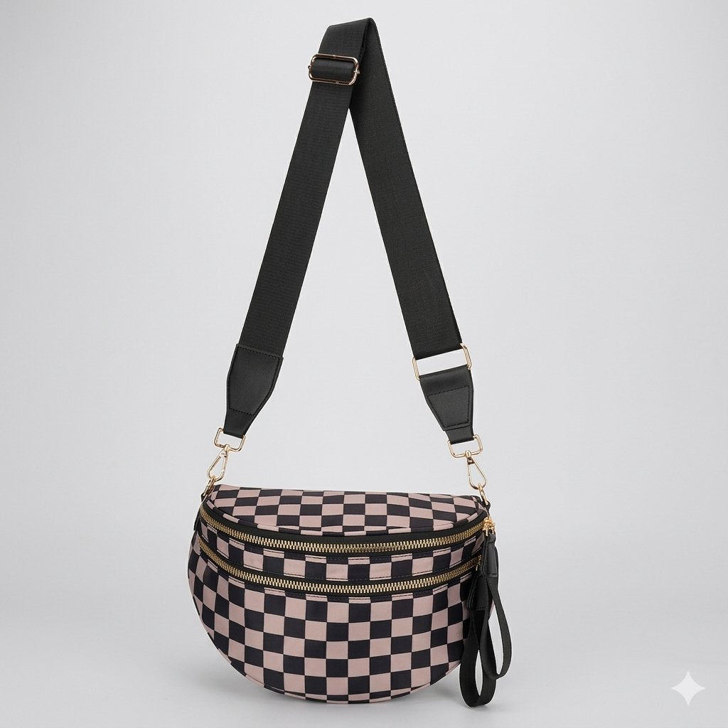 👜Women's Stylish Vintage Plaid Large-Capacity Crossbody Bag👜