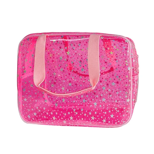 👜Holographic Star Toiletry Bag – Large Capacity Cosmetic Organizer👜