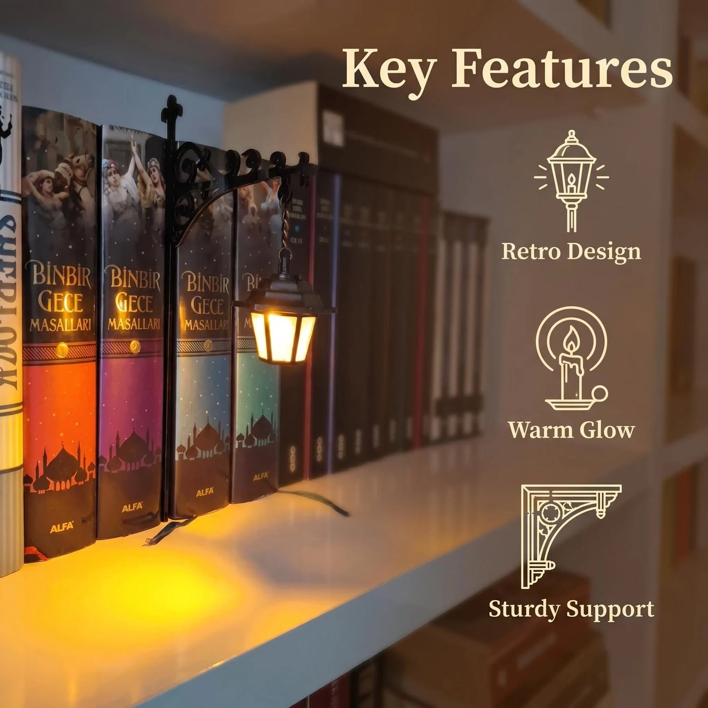 Mythos Streetlamp | Miniature Book Nook Light