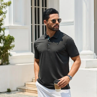 Men's Classic Cotton Polo Shirt – Casual Golf and Everyday Wear