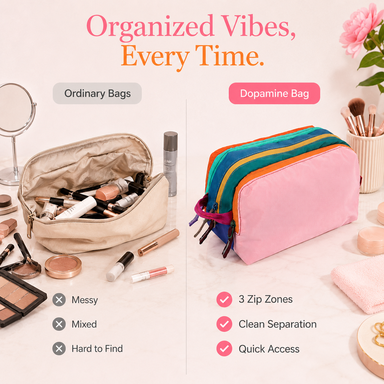 Multi-Use Large Capacity Travel Organizer Bag