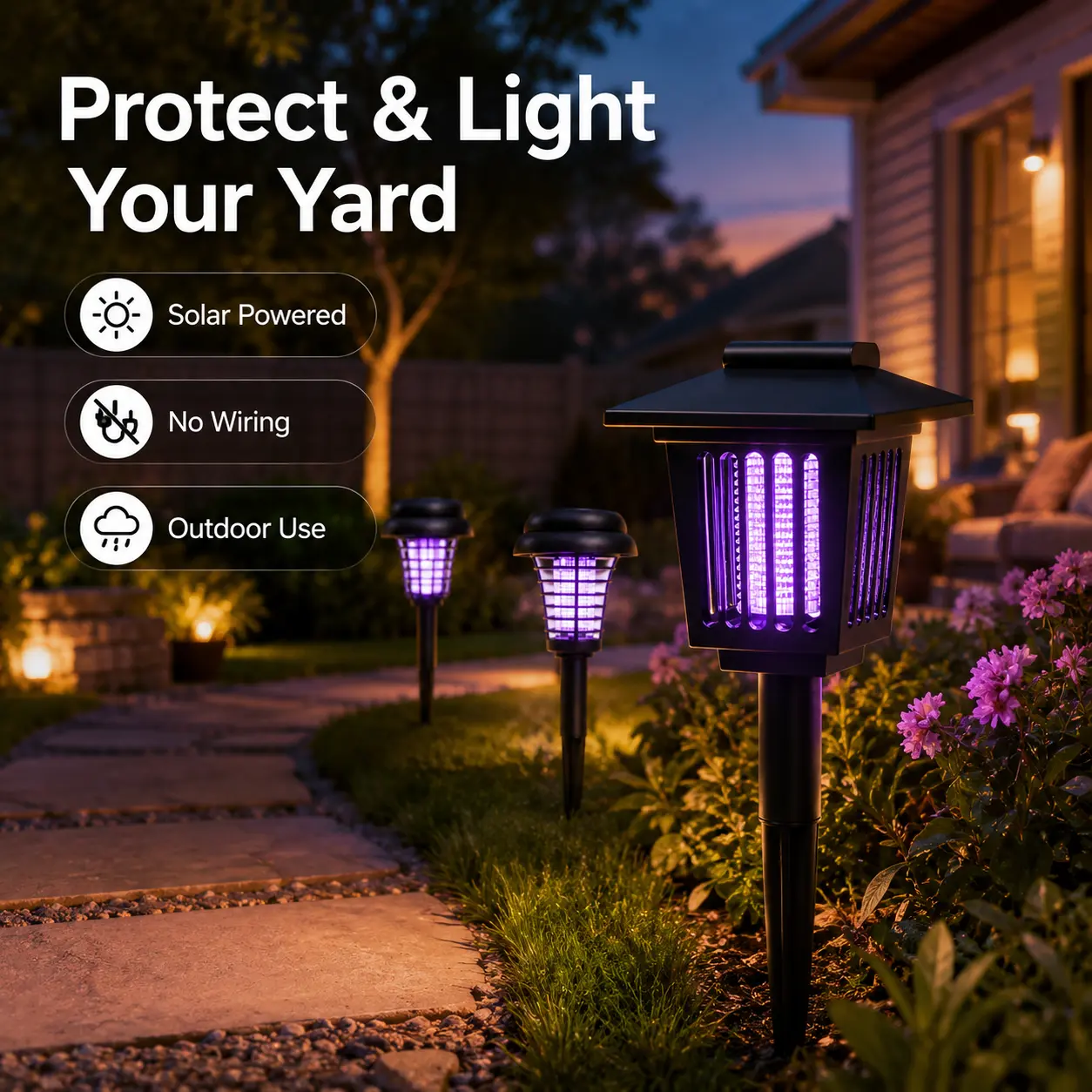 🏡Solar-powered 2-in-1 mosquito killer lamp🏡