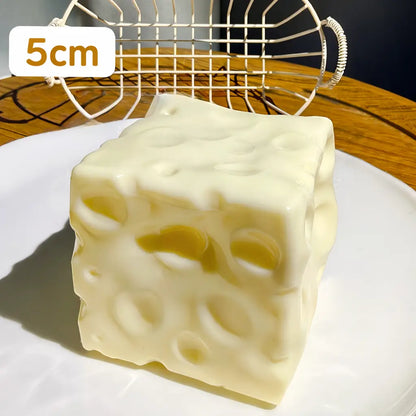 Slow Rise Squishy Cheese Block – Ultra Soft Stress Relief Fidget Toy