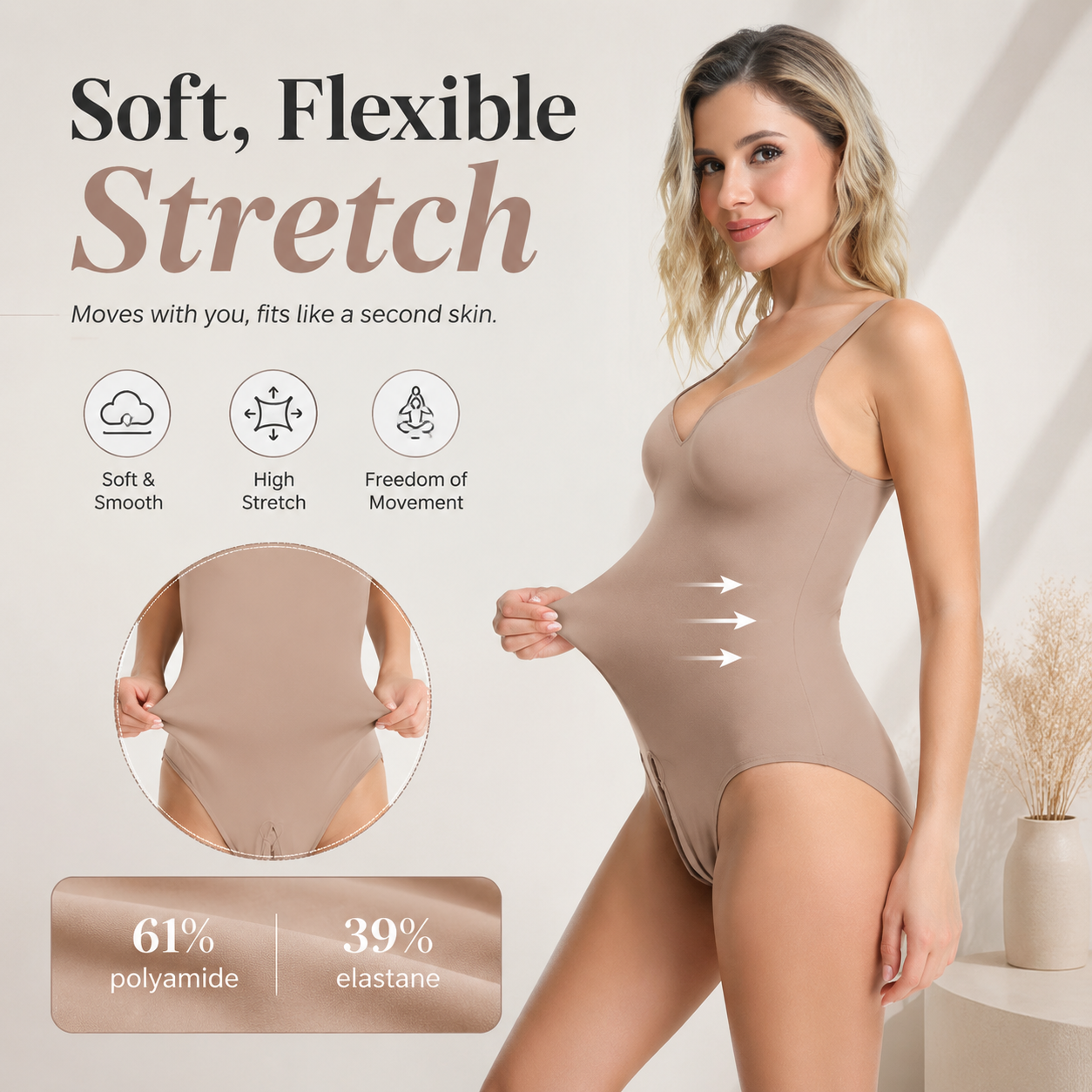 Wireless Plunge Sculpting Bodysuit