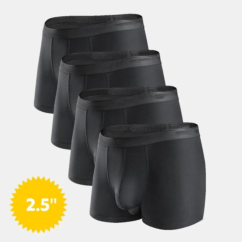Men's Dual Pouch Micro Modal Trunks 4-Pack Basic