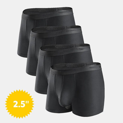 Men's Dual Pouch Micro Modal Trunks 4-Pack Basic