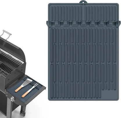 🌞Summer Sale 49% OFF🍖Silicone BBQ Side Shelf Mat — Keep Tools Clean & Close
