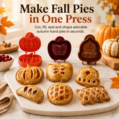6 Pack Hand Pie Molds – Dough Presser for Mini Pocket Pies Baking