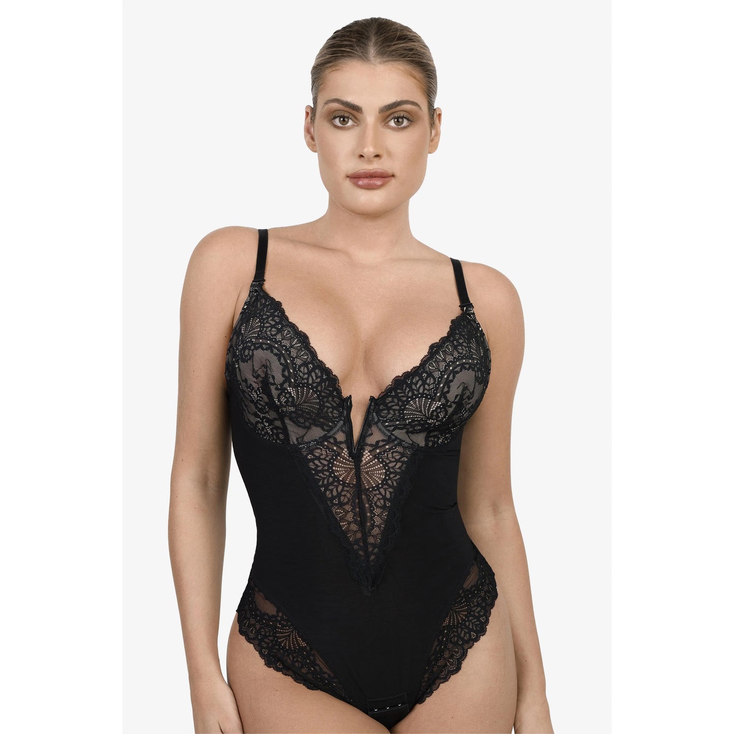 Shapewear Bodysuit | Deep V-Neck, Smooth Fit & Breathable Stretch