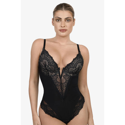 Shapewear Bodysuit | Deep V-Neck, Smooth Fit & Breathable Stretch