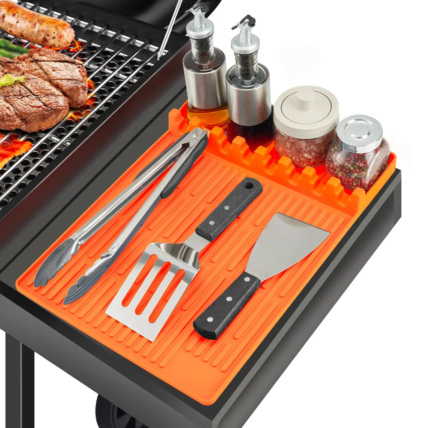 🔥Anti-slip and heat-resistant barbecue tool rack silicone pad🔥