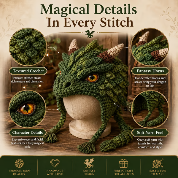 Fantasy Hood Hat DIY Crochet Kit Series