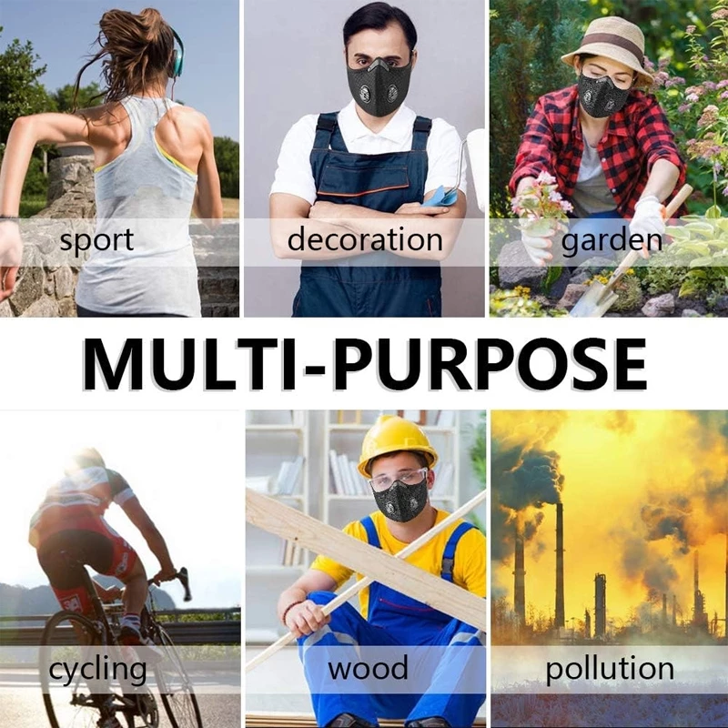 Carbon Filter Dust Mask – Reusable, Breathable & Adjustable