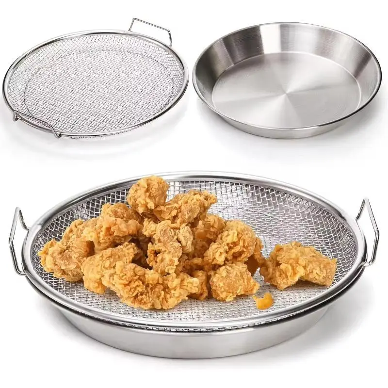 🔥50% Off🔥Stainless steel frying oil drainer with tray🍟