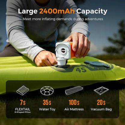 Bamafrontierman™ Portable Mini Air Pump with LED Light